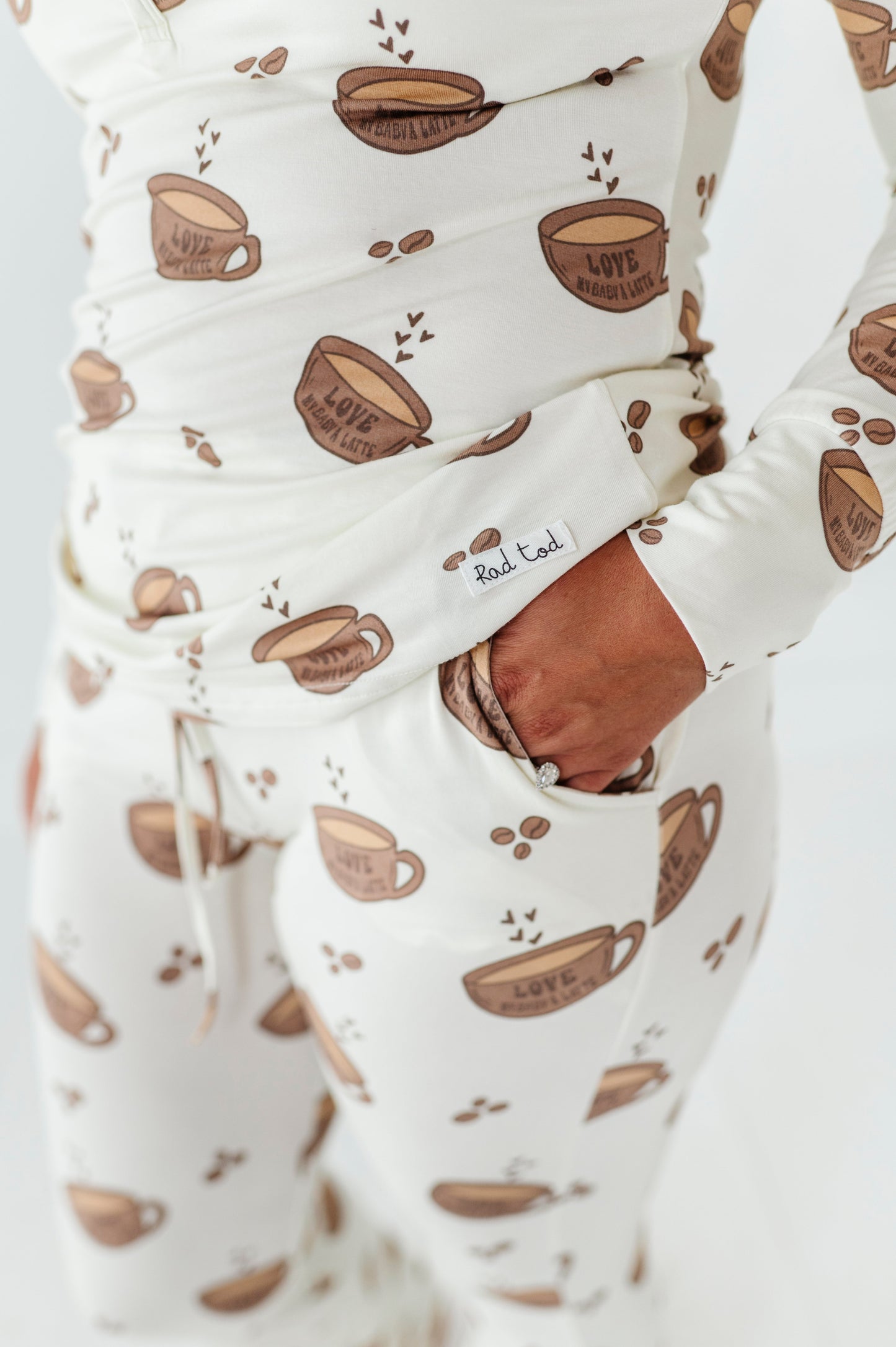 WOMENS LOVE MY BABY A LATTE BAMBOO
