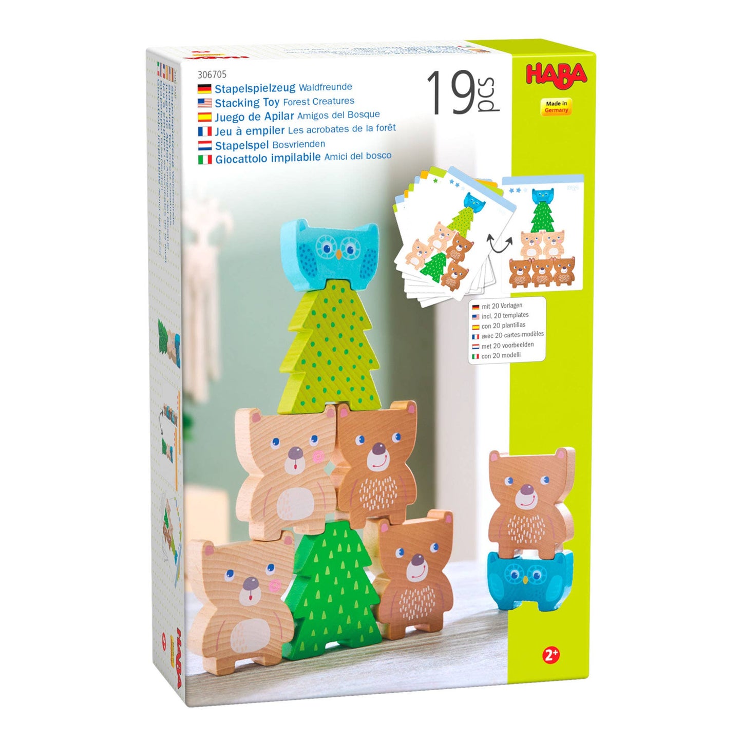 Forest Friends Wooden Stacker - Montessori Animal Blocks