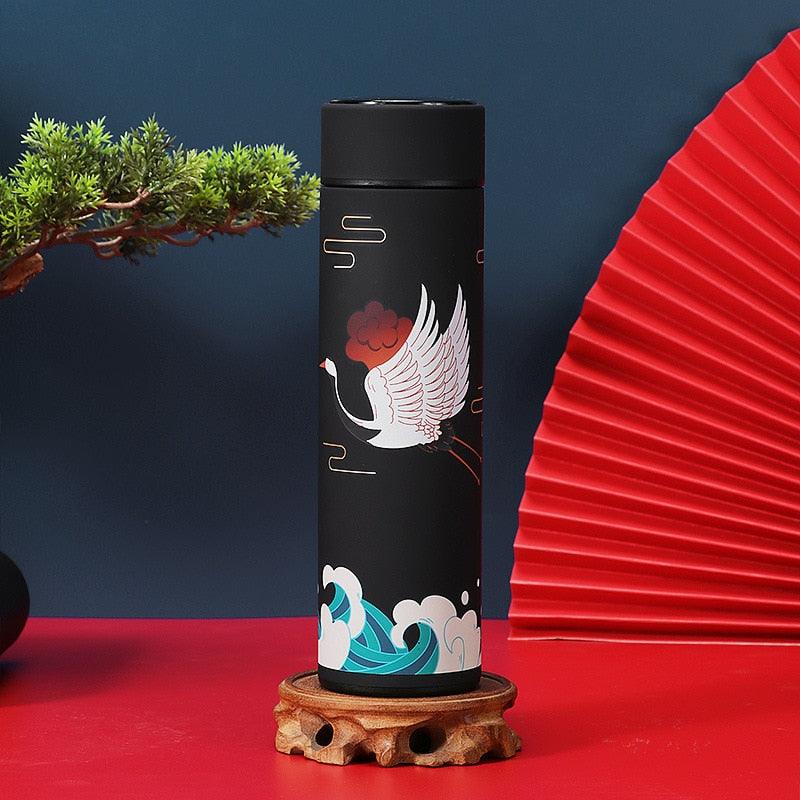 450mln Style Intelligent Thermos Bottle Classical Style Touch Display Stainless Steel Vacuum Flask Mug Water Bottles Temperature Display Insulated Vacuum Insulated 304 Stainless Steel Water Bottle Heat Resistant Insulated Water Bottle