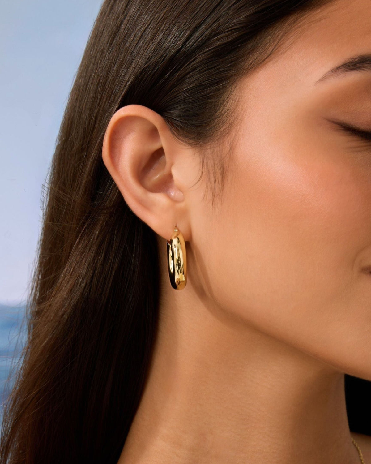 Gold Filled Chunky Hoops