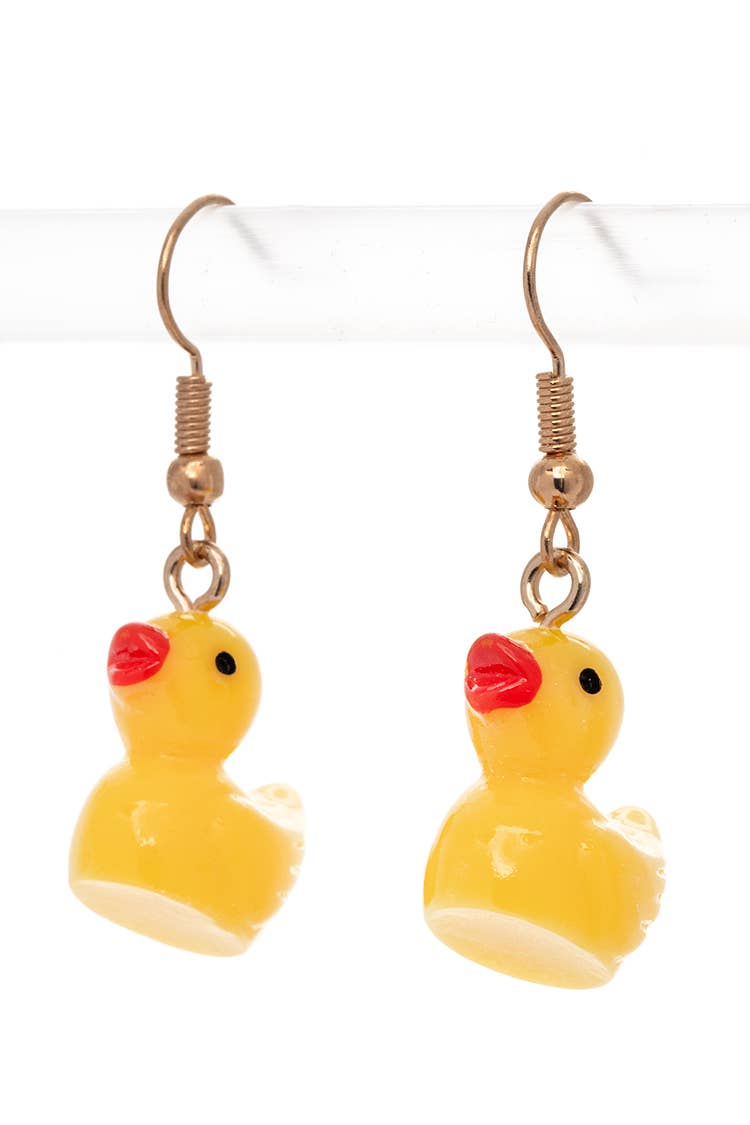 Iconic Rubber Duckling Drop Earrings Set