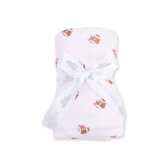 Mini Football Hearts - Swaddle Blanket