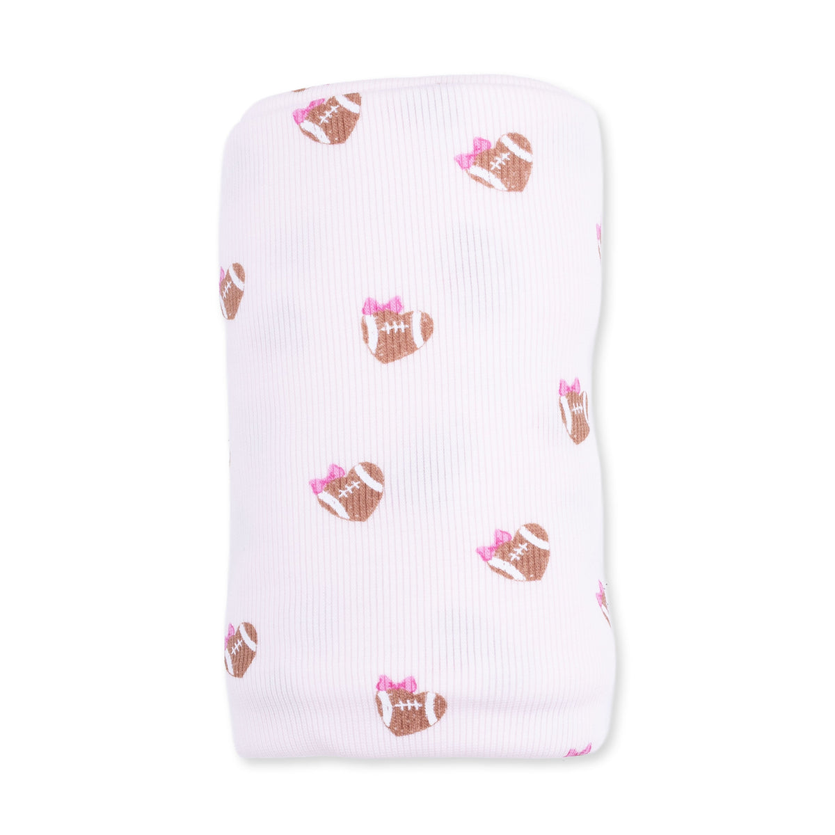 Mini Football Hearts - Swaddle Blanket
