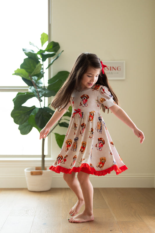 Puppy Love Lace Trimmed Twirl