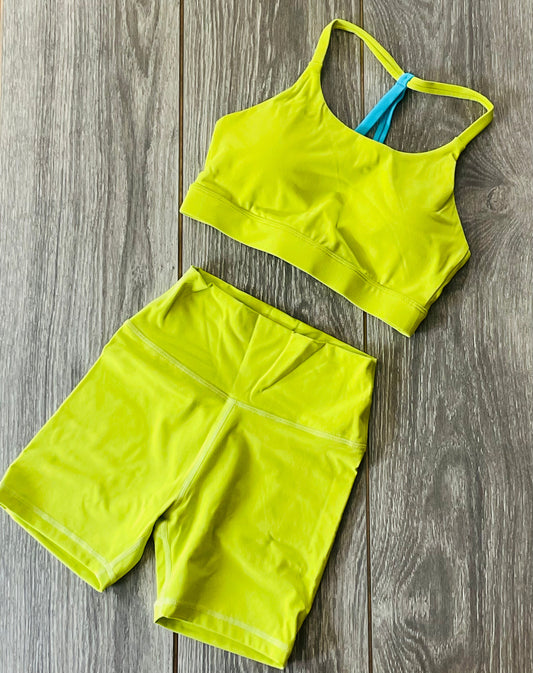 The Daybreak Lemon Lime Set - Top & Shorts