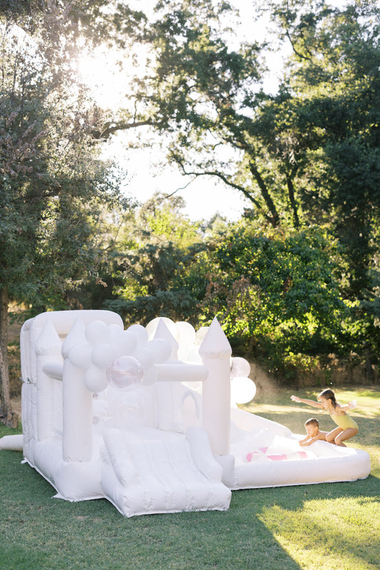 Mini Ella - White COMBO Bounce and Splash Water Slide