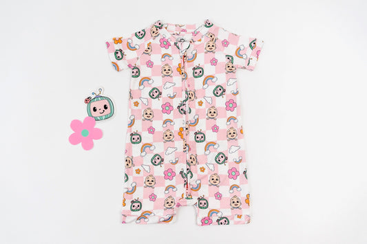 Dream Big Little Co x CoComelon JJ RAINBOW CHECKERS DREAM SHORTIE