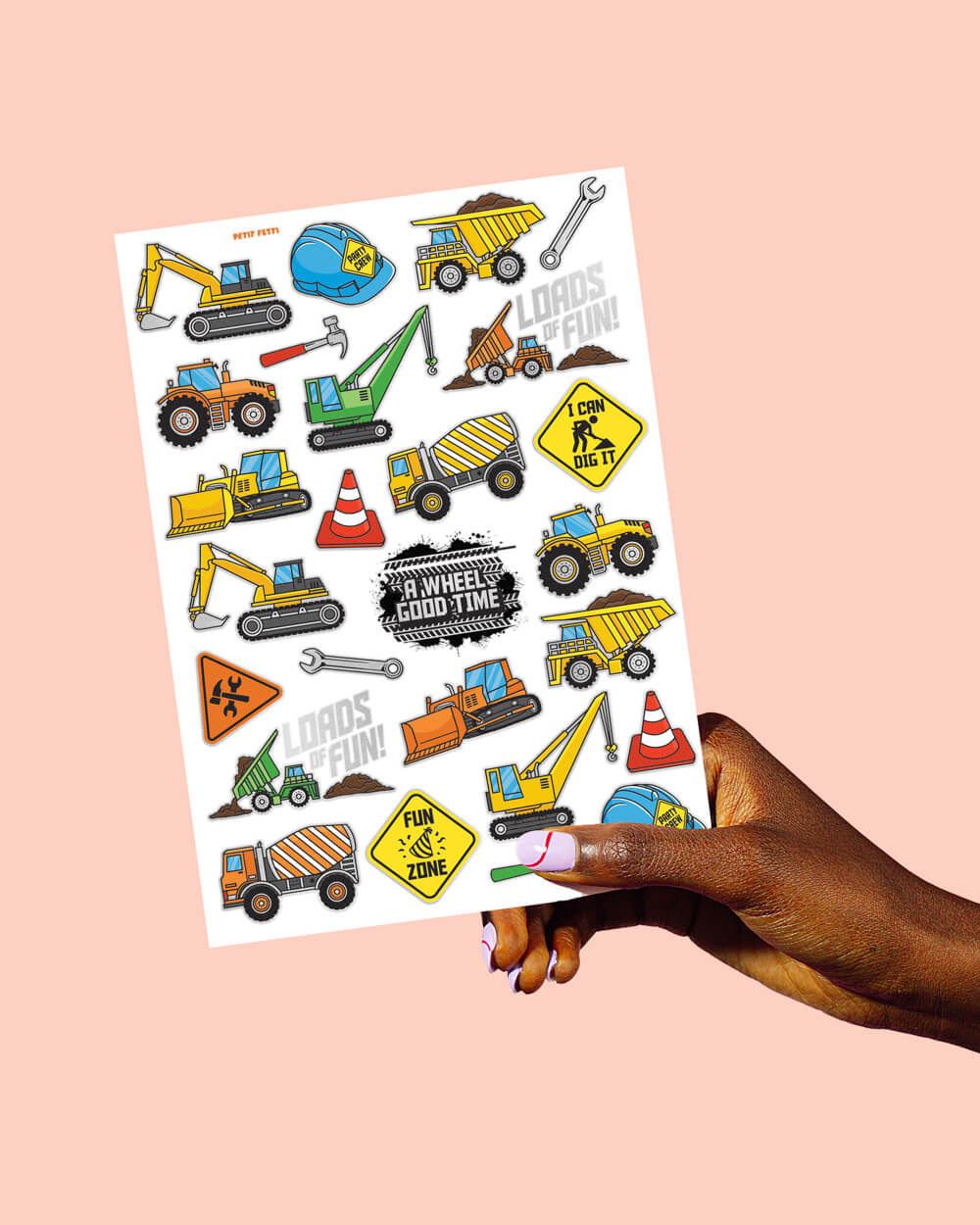 Construction Tats - 52 temporary tattoos