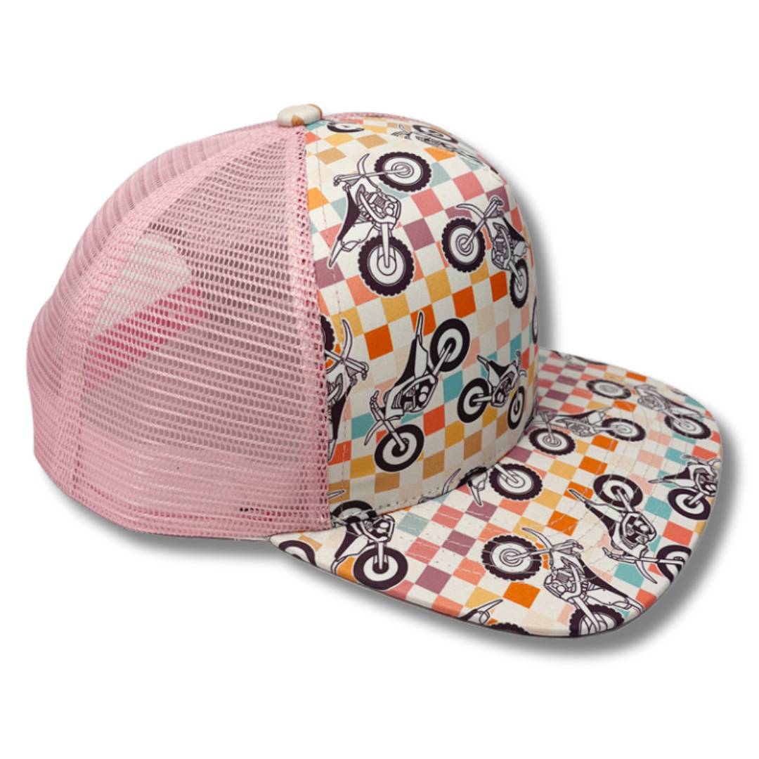 Checkered Chick Snapback Hat