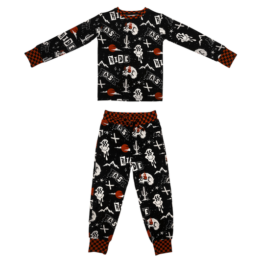 Ride Fast 2 Piece Pajamas / PREORDER SHIPS FEB 2-9