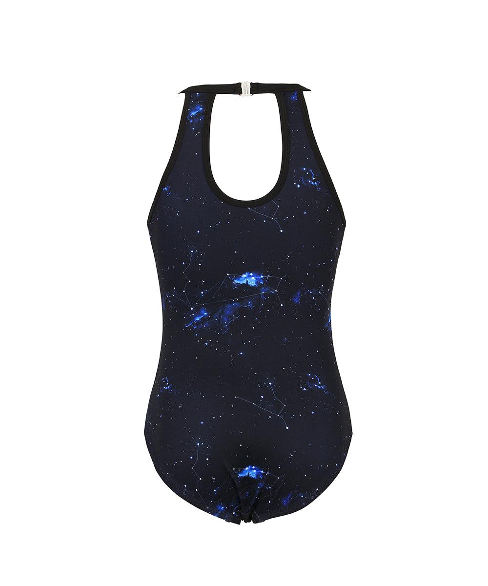 Black Planisphere Gymnastics Leotard Outfit Set