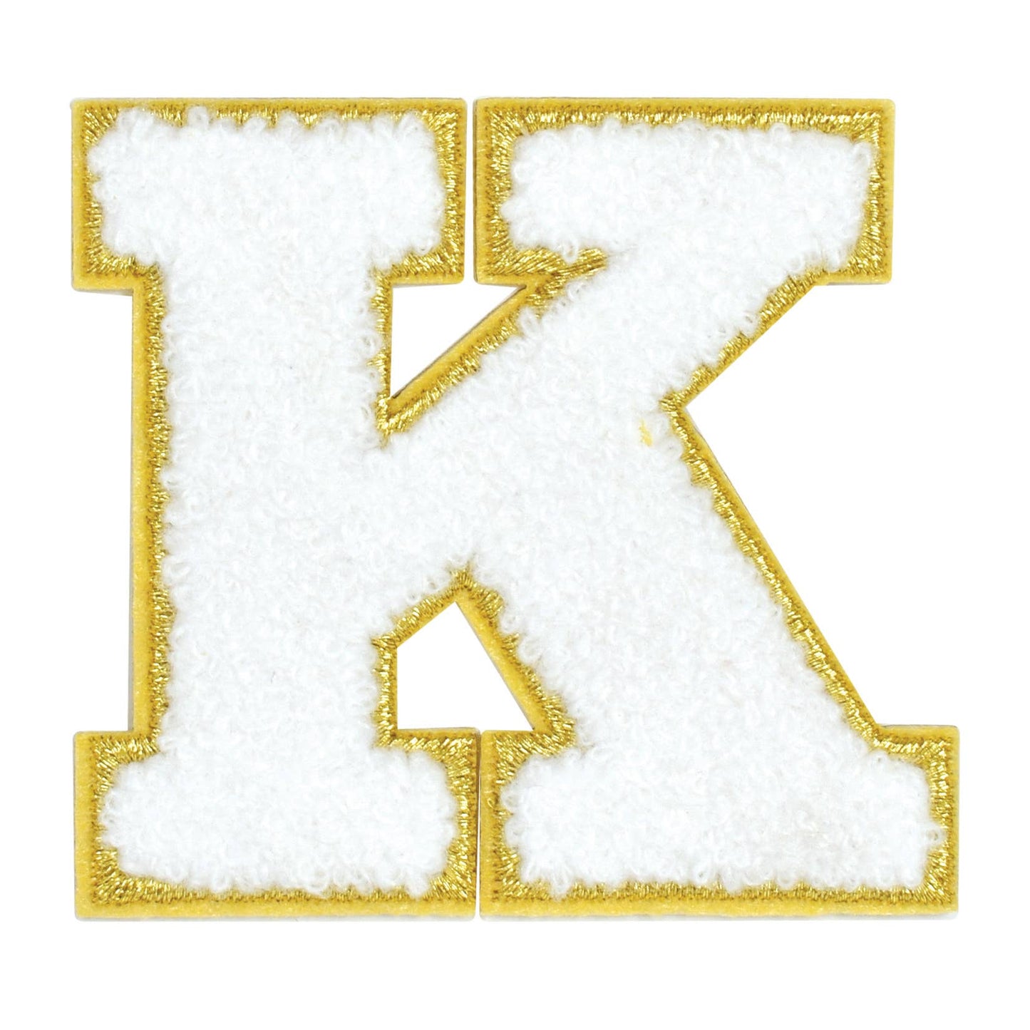 K White Varsity Letter Sticker Patch