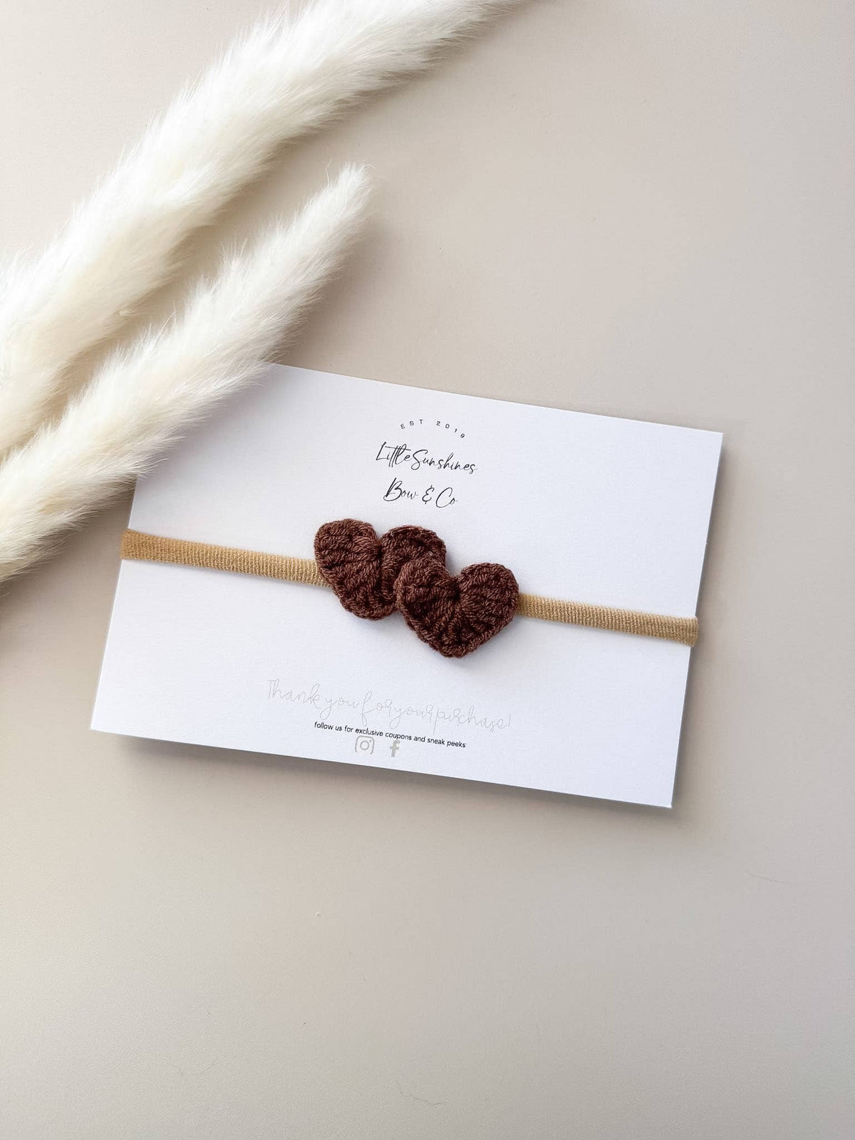 Double Heart Hair Clips & Nylon Headbands