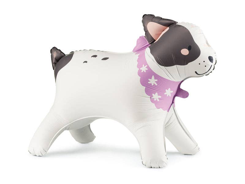 Bulldog Standing Foil Balloon with Dog Owner’s Card | 29.5x22.4 Inches