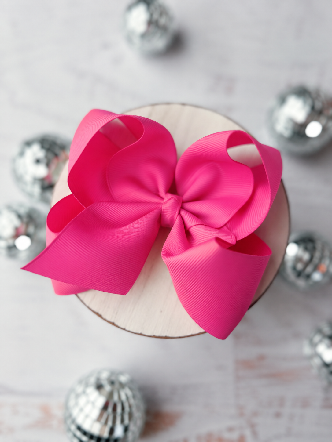 Oversize Grosgrain Hair Bow - Alligator Clip - 5.5"