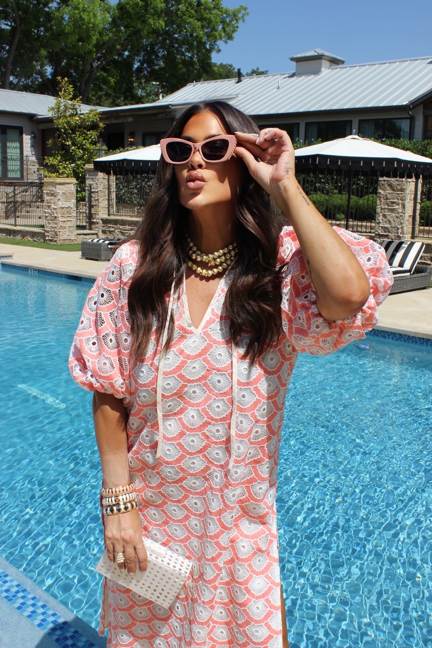 Pamela Coral Maxi Dress