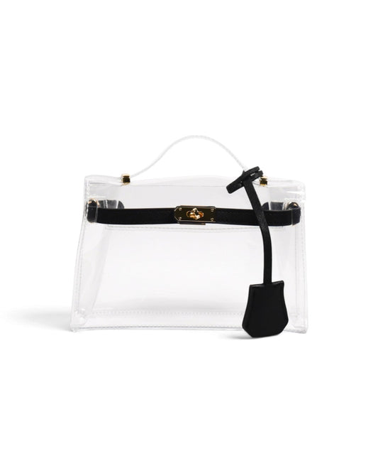The Mini Andrea Clear Top Handle Bag
