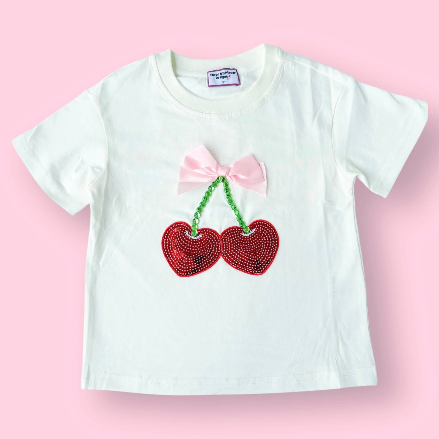 Cherry and Bow Gem Top