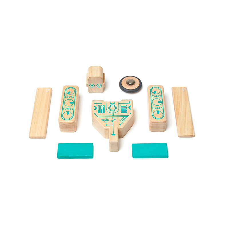 Magbot Magnetic Wooden Blocks Future Collection, 9 pieces