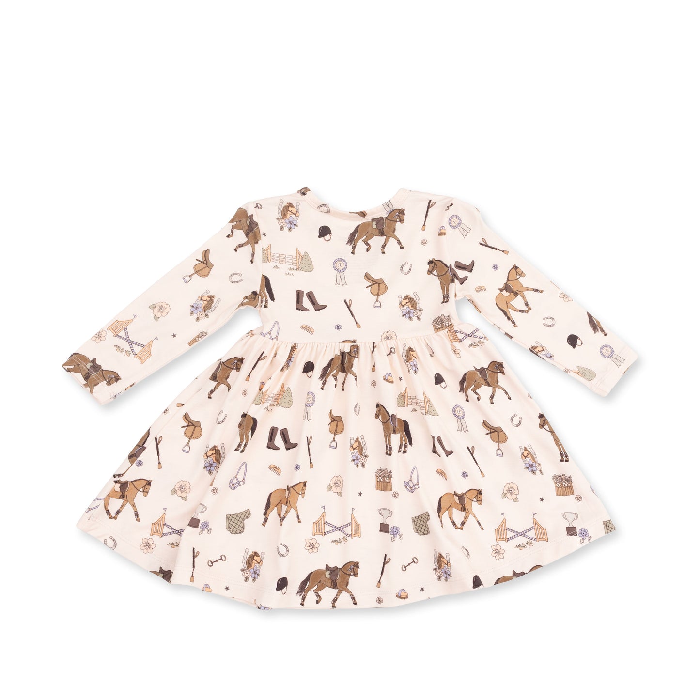 Pretty Equestrian - Twirly Long Sleeve Dress