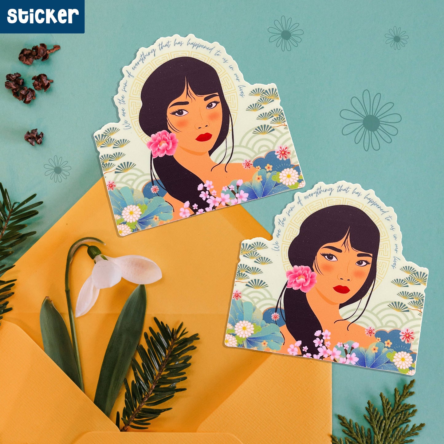 My Asian Ancestry AAPI Sticker, Lunar New Year Sticker