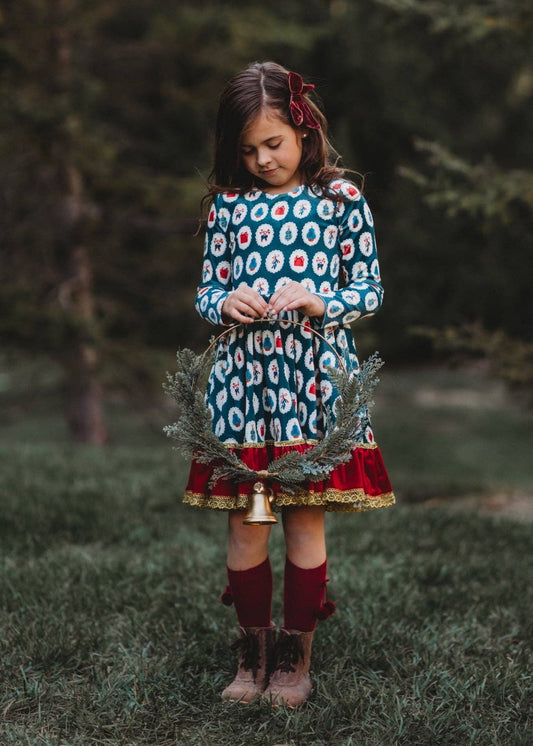 Holiday Velvet Dress Set (*Size up*)