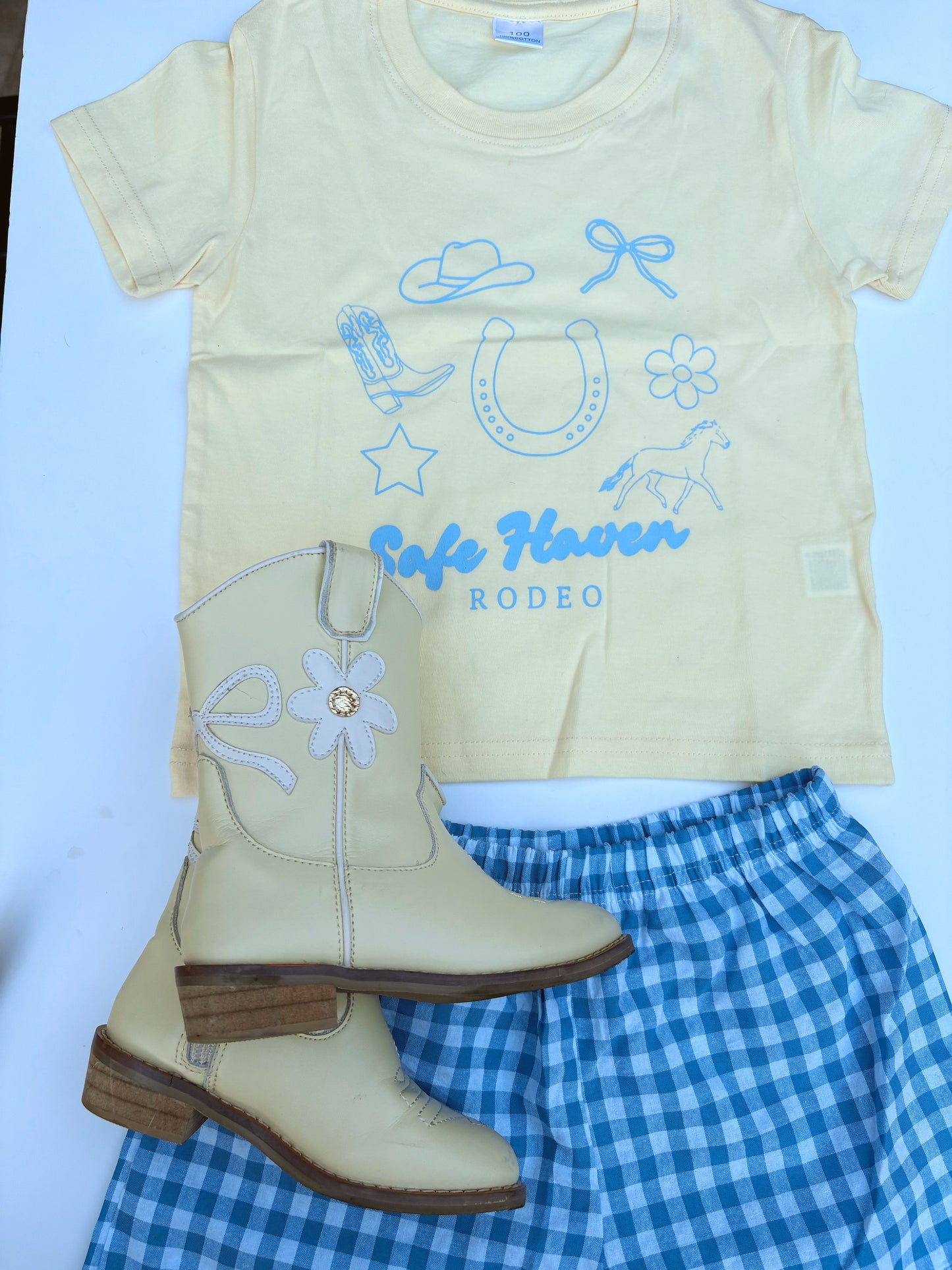 Safe Haven Rodeo kids western graphic tee