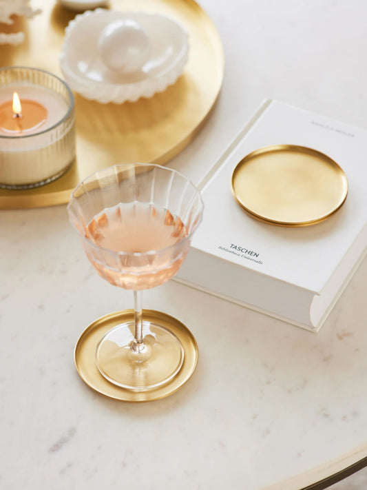 Heirloom Brass Coasters, Set of 4