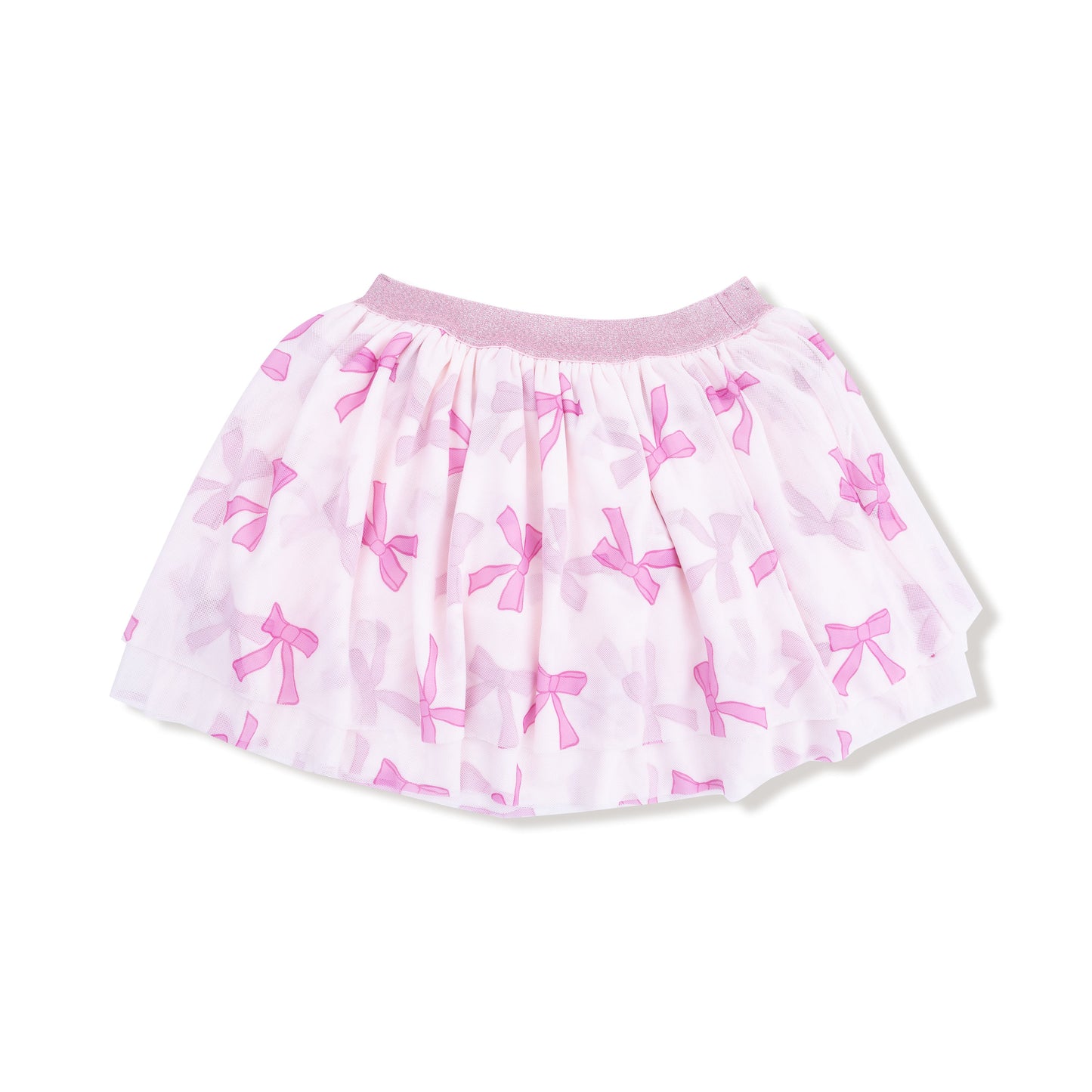 Printed Bow Tutu Skirt