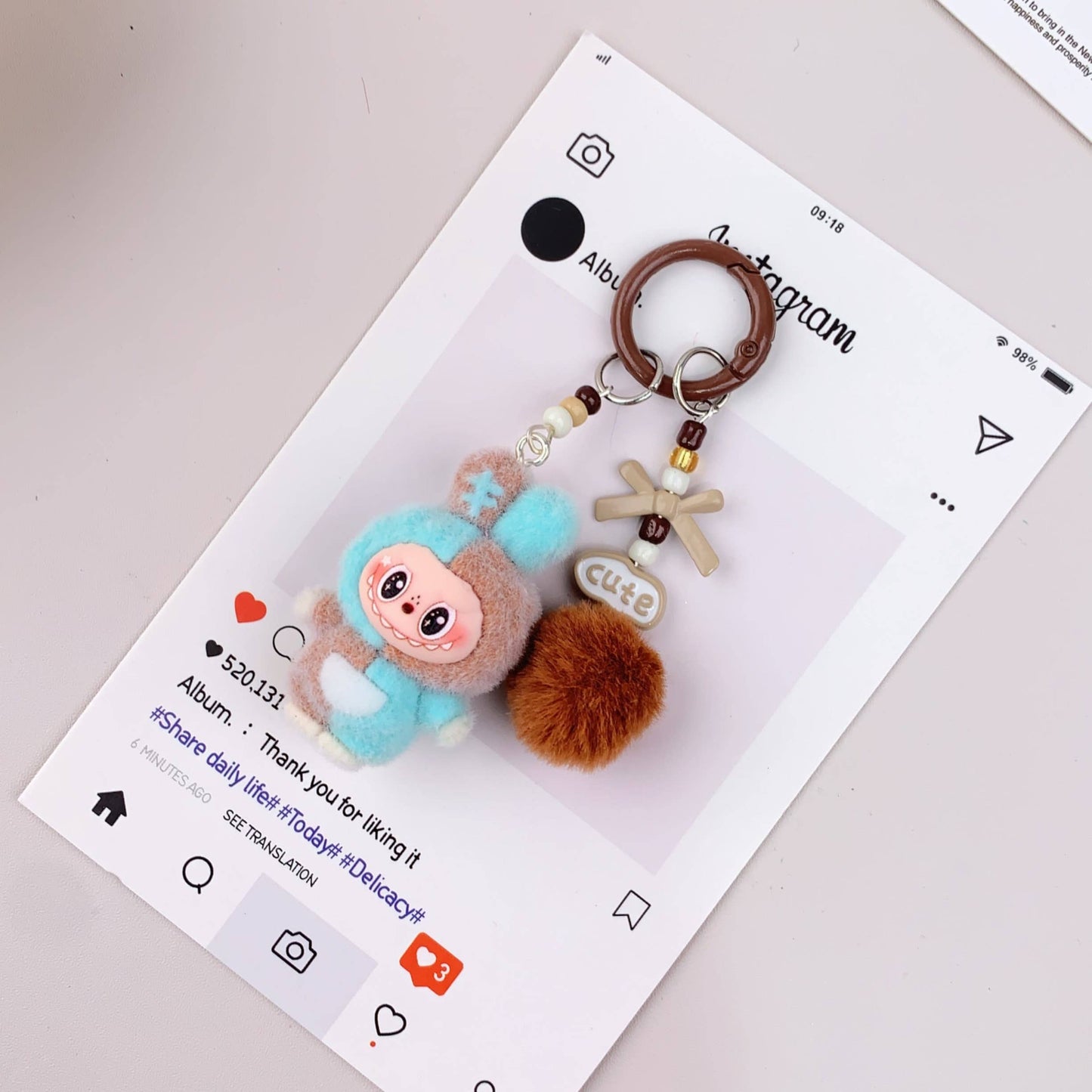 Labu Hot-Selling Cute Bunny Keychain holiday gifts