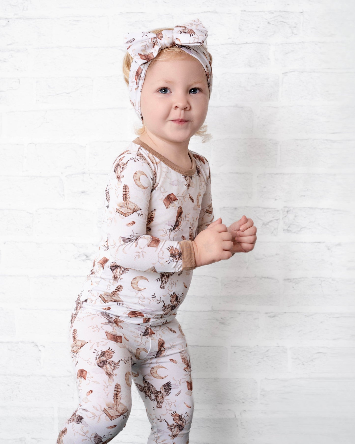 Feathers and Fables(Owl)TENCEL™ Modal Long Sleeve PJ's
