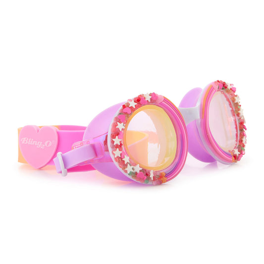 Pink Berry Cupcake Sprinkle Kids' Swim Goggles