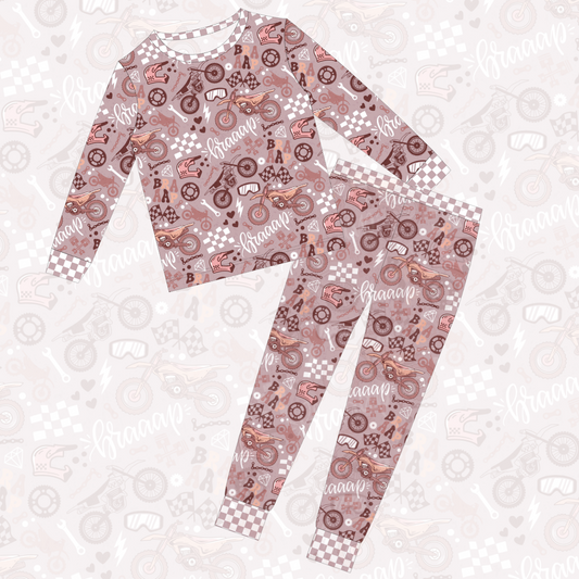 Braaap Like A Girl 2 Piece Pajamas