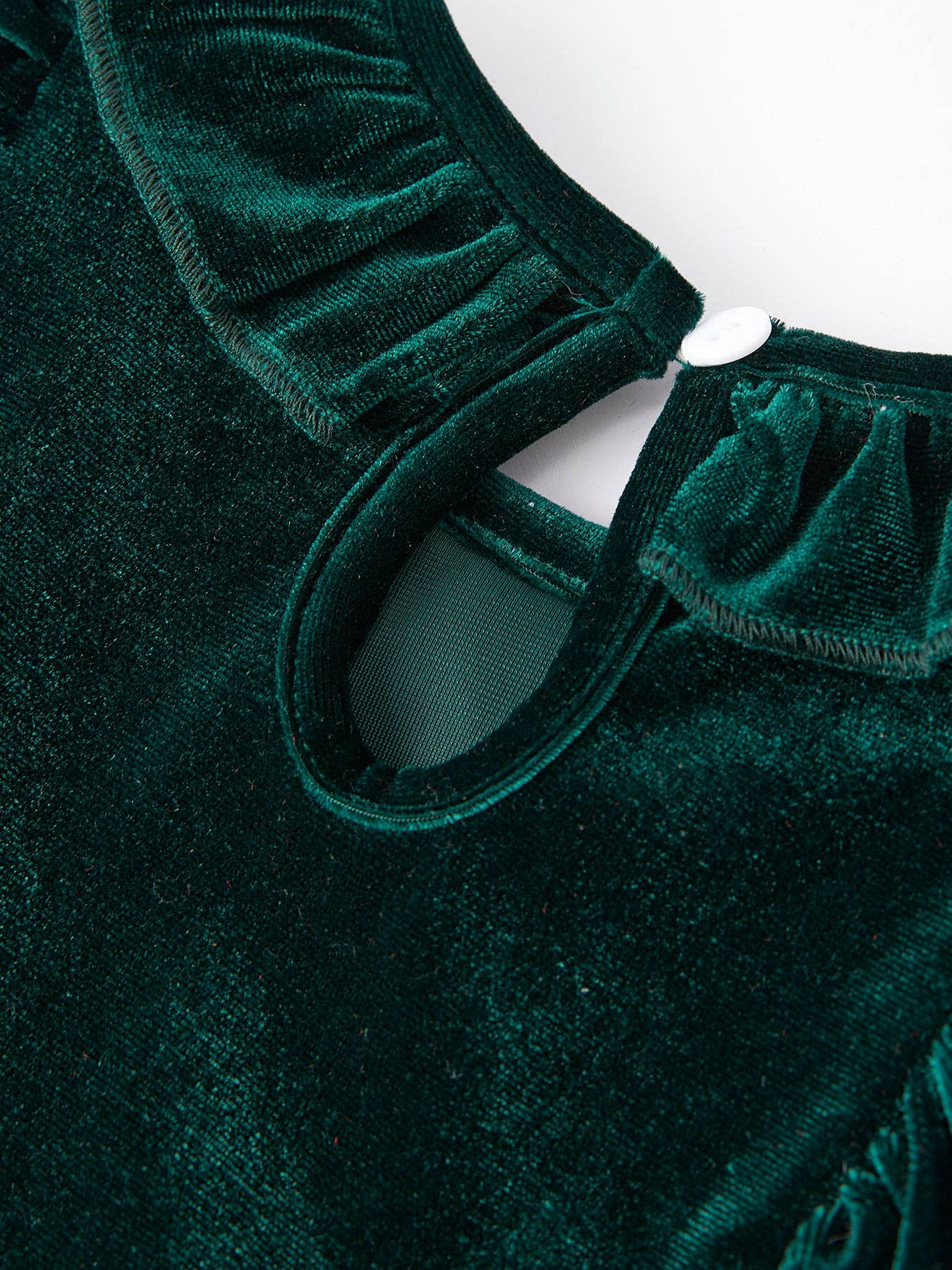 Dark Green Velvet Dress