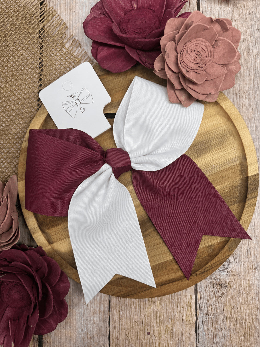 School Spirit Cheer Bows - Pony O - 6"