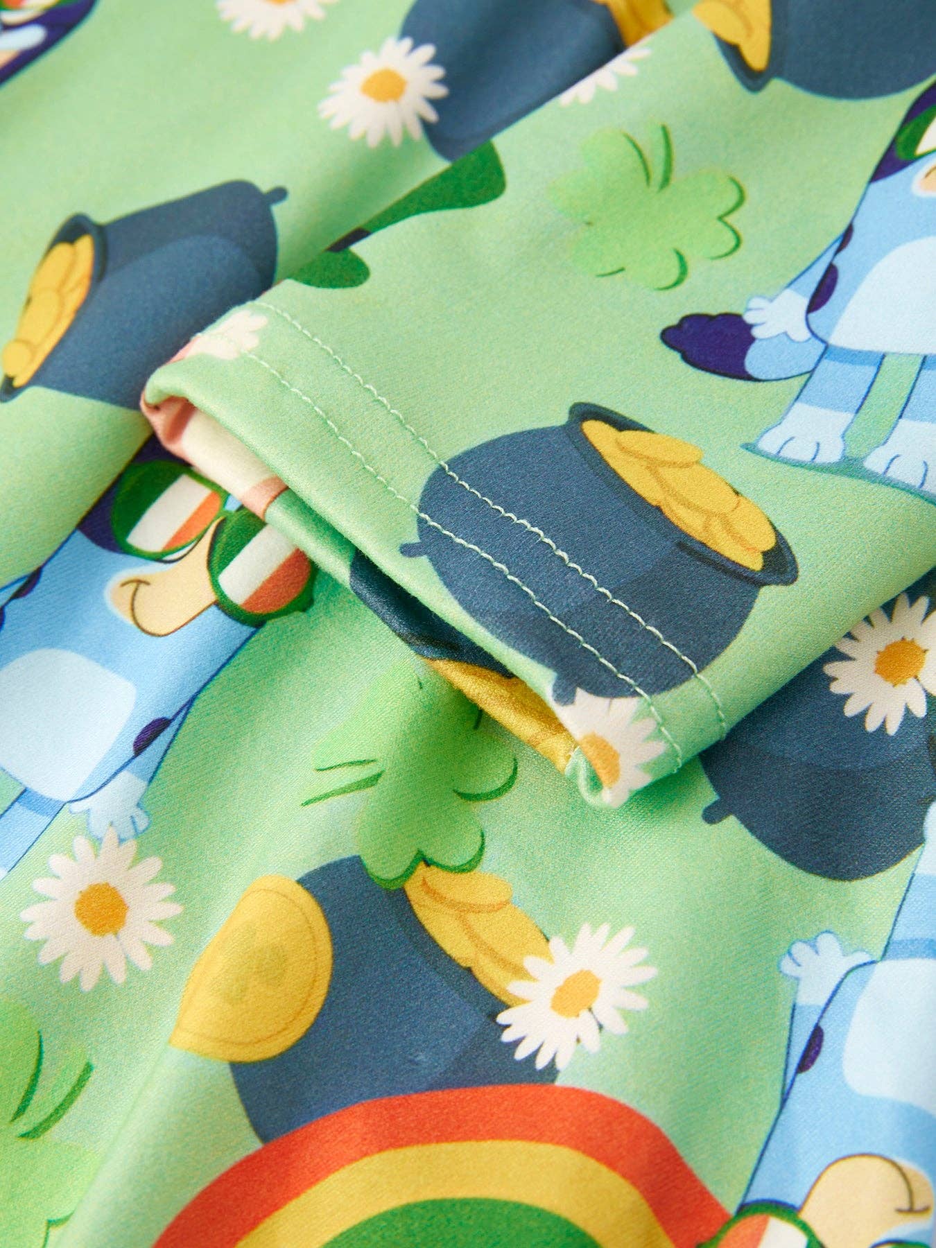 Blue Dog Saint Patricks Day Girls Dress