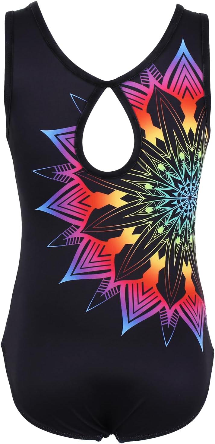 Sunny Flower Gymnastics Leotard with Shorts Set
