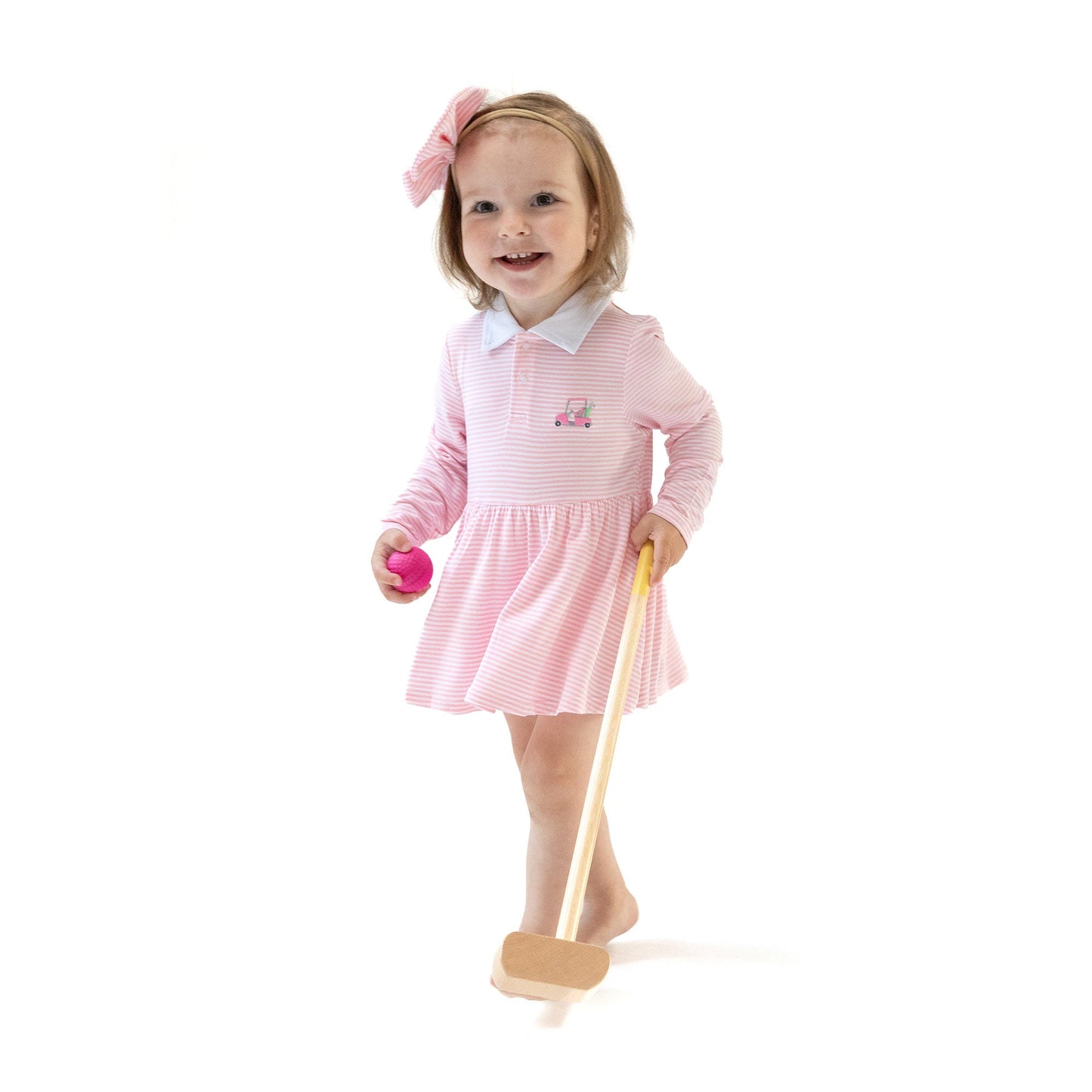 Long Sleeve Polo Bodysuit Dress
