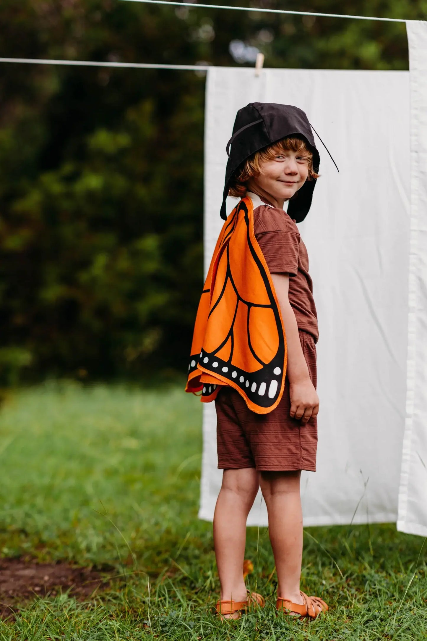 Orange Monarch Butterfly Costume Wings
