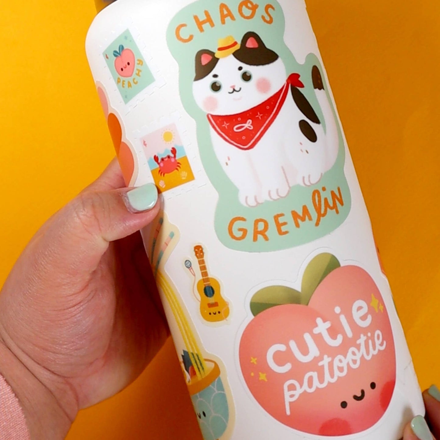 Cutie Patootie Peach Sticker
