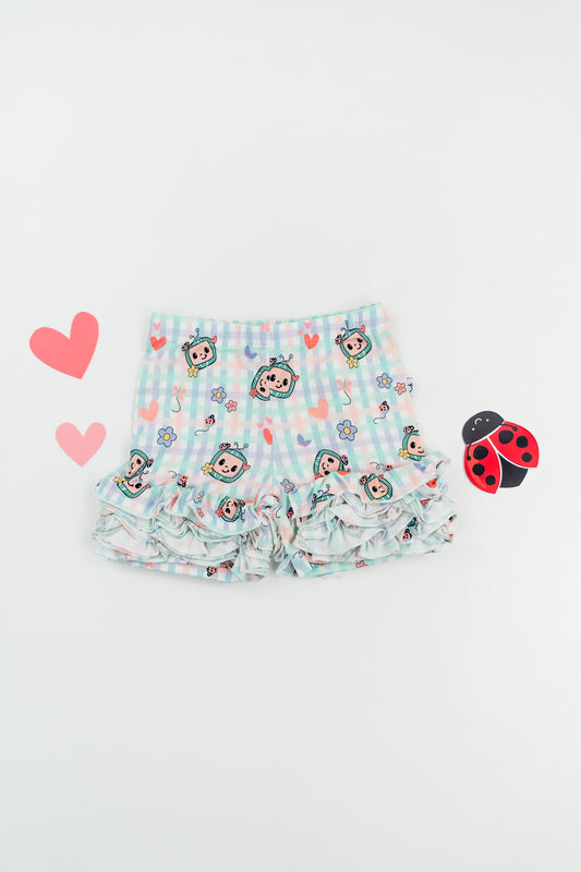 Dream Big Little Co x CoComelon SPRINGTIME MELON DREAM RUFFLE SHORTS