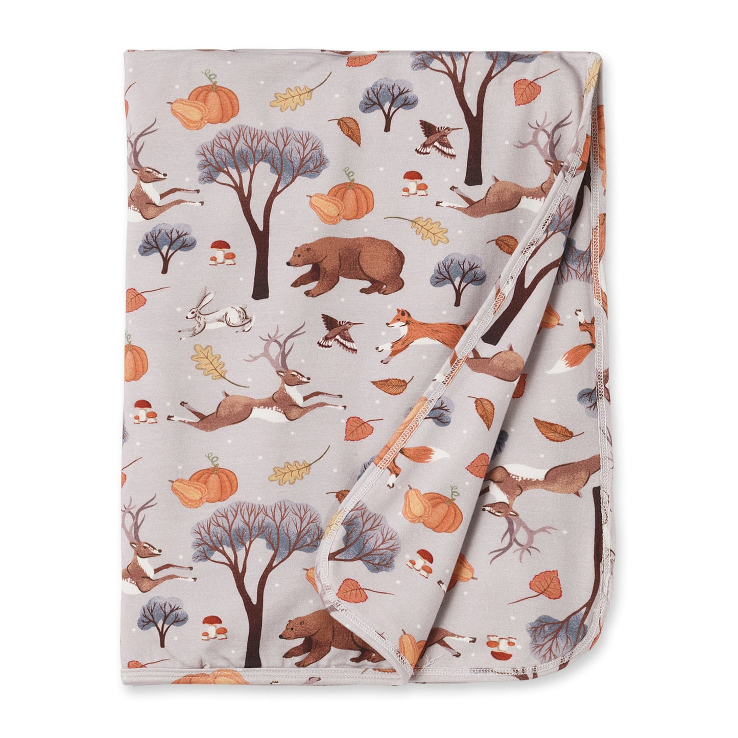 Forest Frolic Stroller Blanket - Soft Bamboo Baby Throw