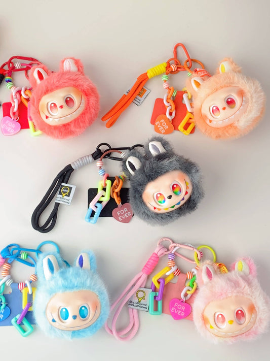 Labu Inspired Cute Plush Keychain for Girls โ Bag Charm