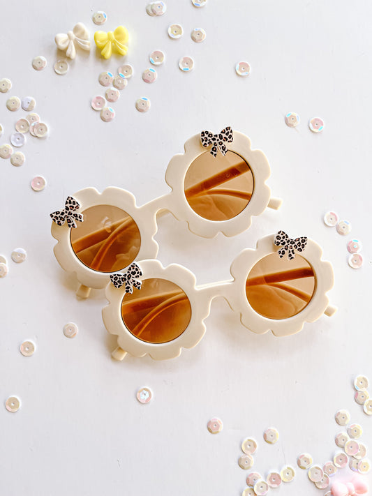 Leopard Bow Sunglasses for Toddler & Girls