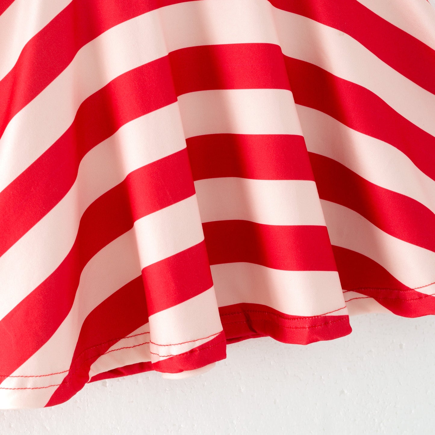 Girls 4th Of July Red Stripes Navy Star Dress