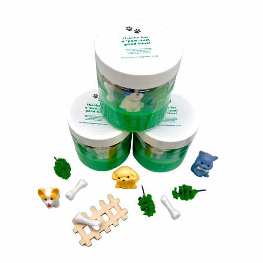 Puppy Party Mini Play Dough Favors for Kids Birthday