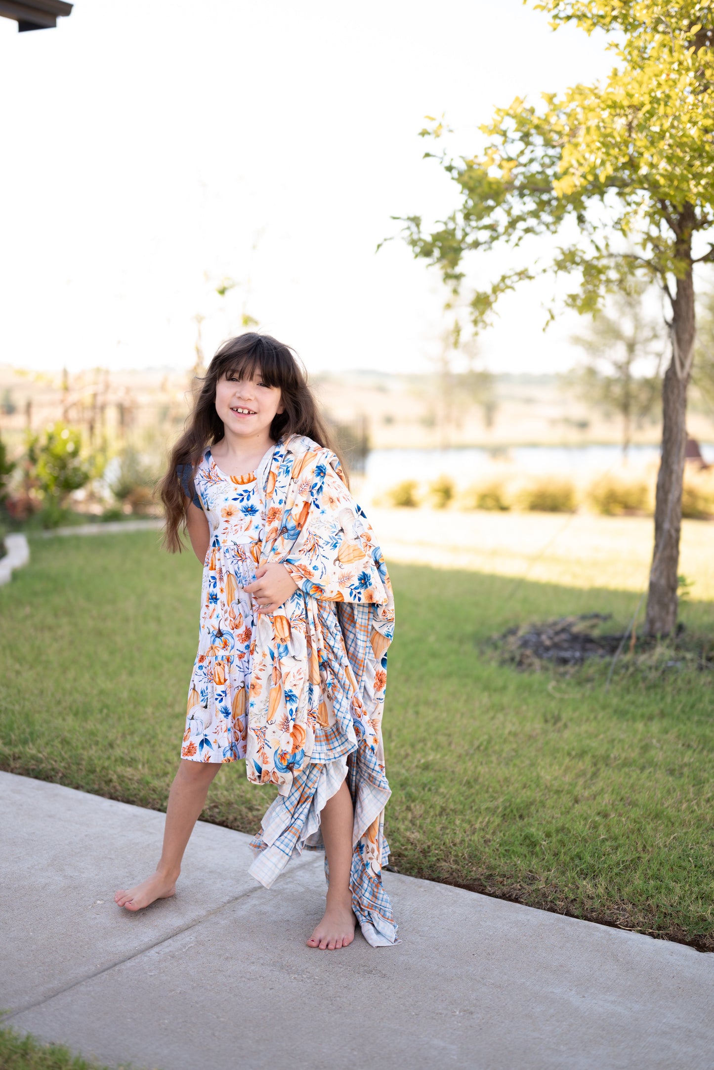 Harvest Pumpkin Blanket