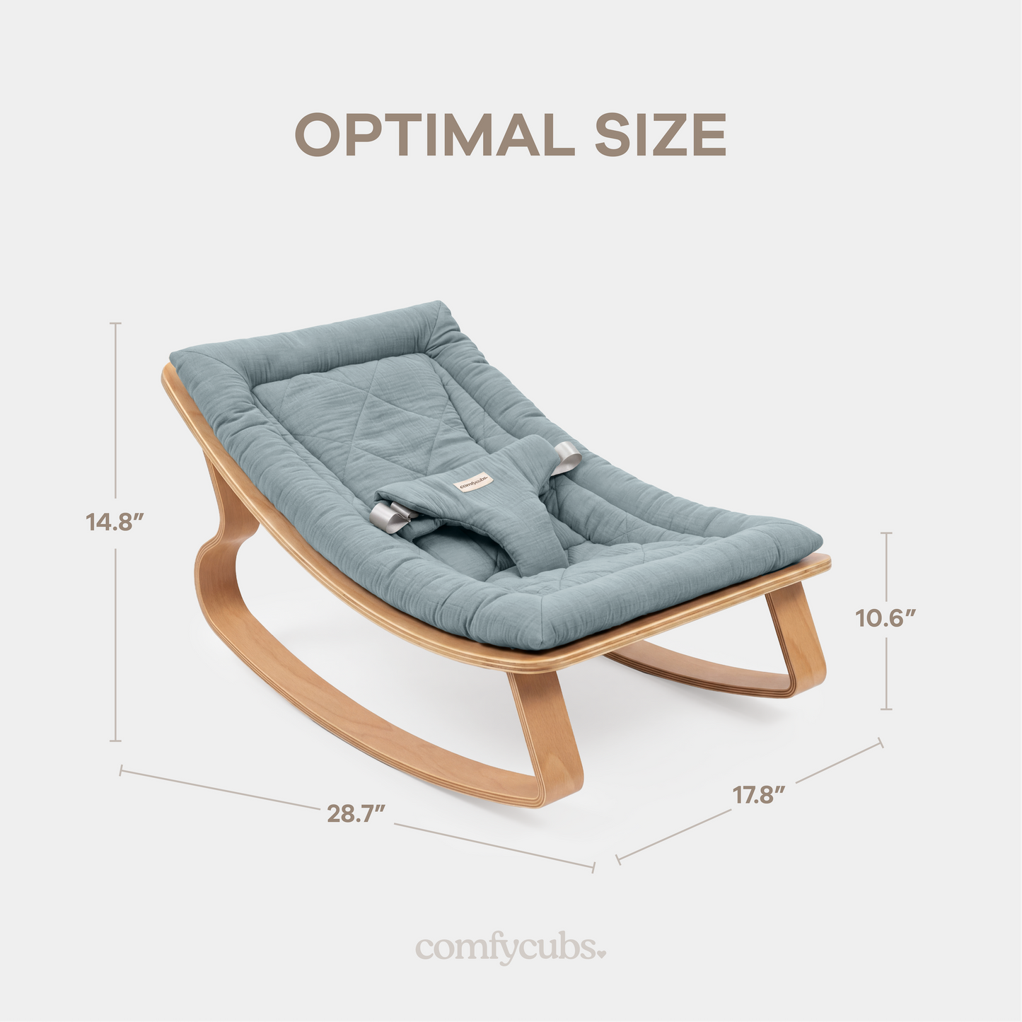 Baby Rocker for Ages 0-24 Months in Pacific Blue