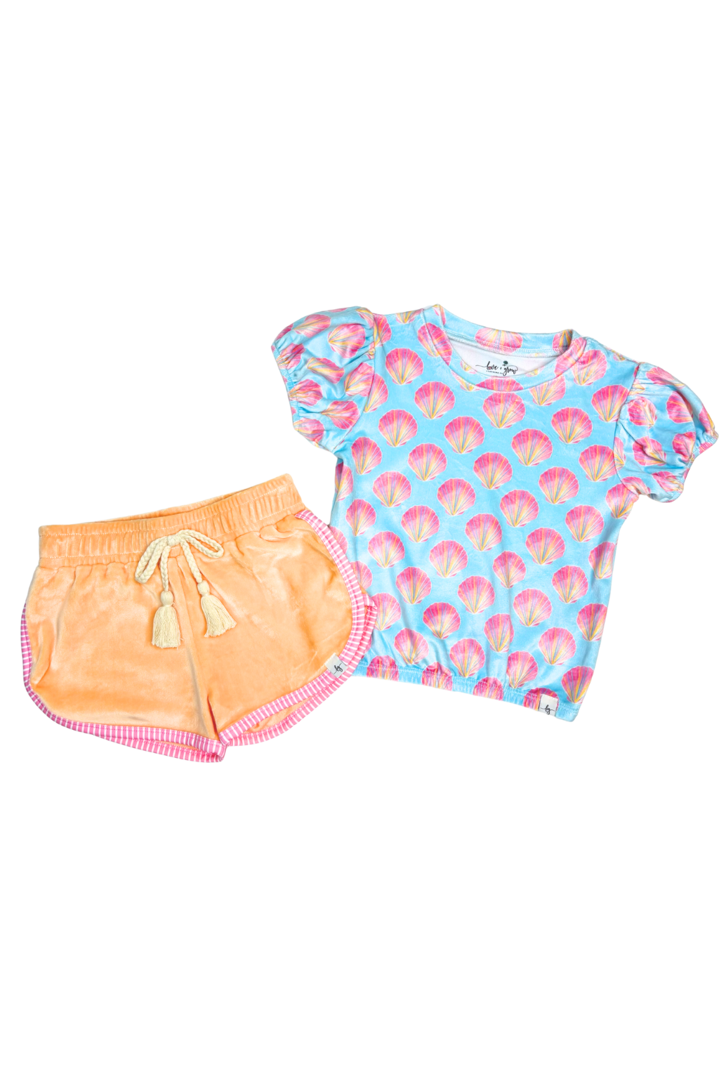 Serene Seashell Shirt & Short Set