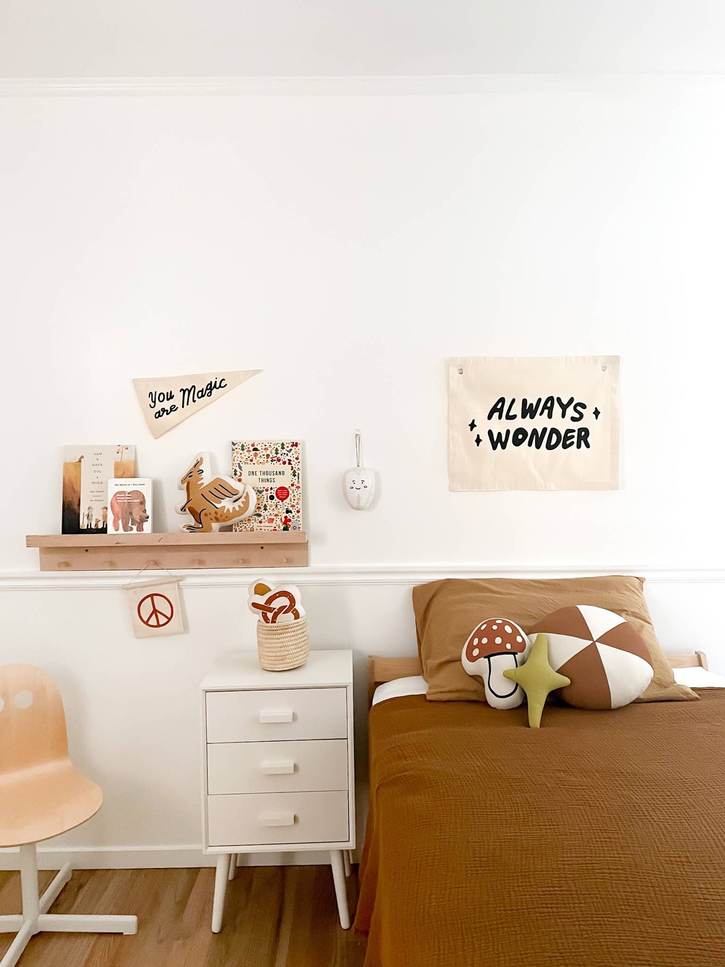 “Always Wonder” Canvas Banner | Inspirational Wall Flag